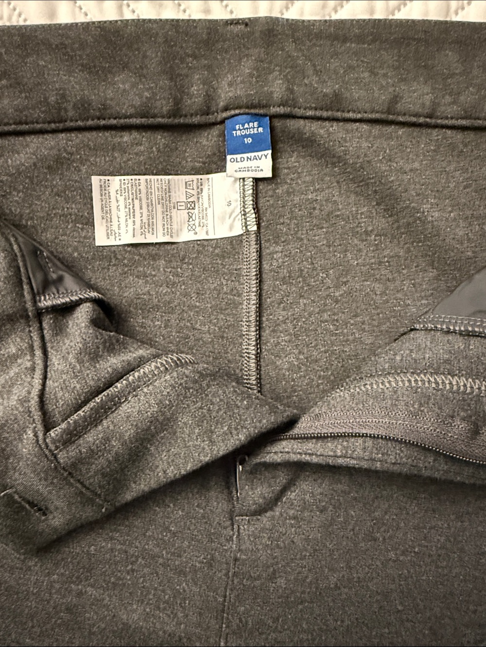 Old Navy Men's Gray Flare Trousers - Dark Gray